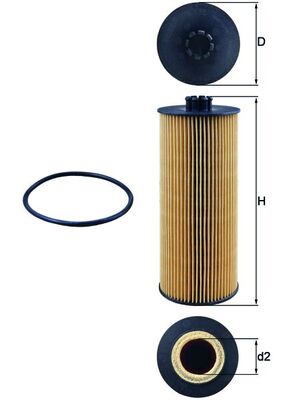 Mahle Original Oliefilter OX 155D