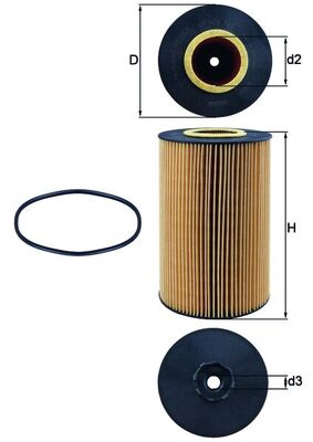 Mahle Original Oliefilter OX 426D