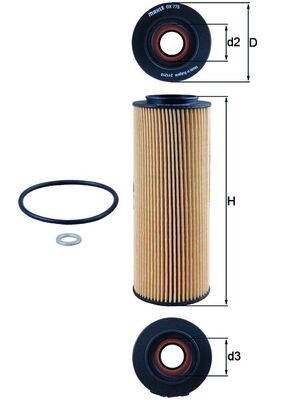 Mahle Original Oliefilter OX 775D