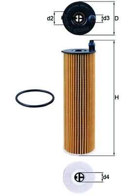 Mahle Original Oliefilter OX 823/6D