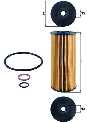 Mahle Original Oliefilter OX 137D2