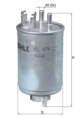 Mahle Original Brandstoffilter KL 474