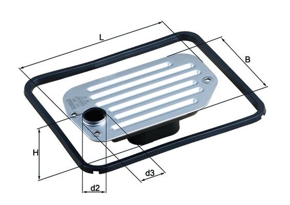 Mahle Original Filter/oliezeef automaatbak HX 85D