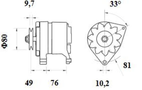 Mahle Original Alternator/Dynamo MG 599