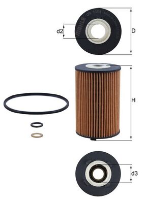 Mahle Original Oliefilter OX 1158D