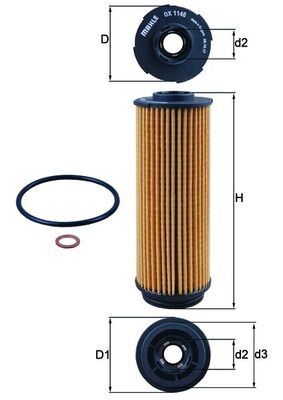 Mahle Original Oliefilter OX 1146D