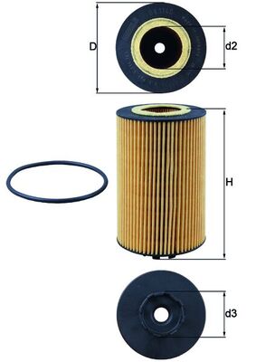 Mahle Original Oliefilter OX 1140D