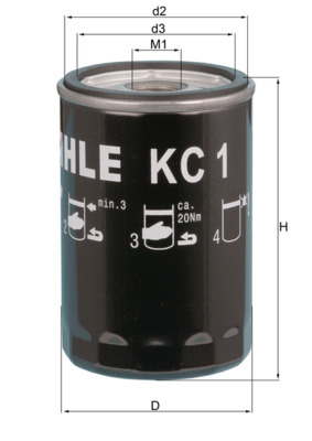 Mahle Original Brandstoffilter KC 1