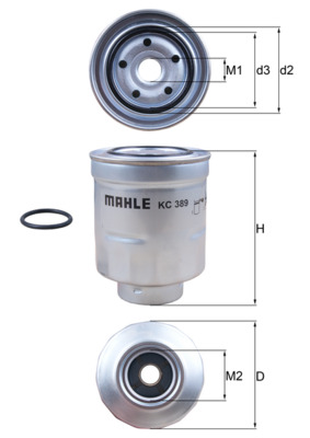 Mahle Original Brandstoffilter KC 389D