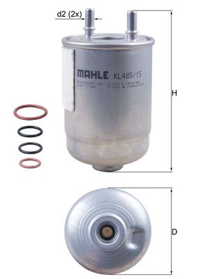 Mahle Original Brandstoffilter KL 485/15D