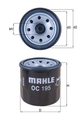 Mahle Original Oliefilter OC 195