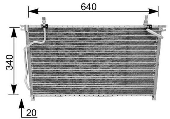 Mahle Original Airco condensor AC 185 000S