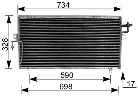 Mahle Original Airco condensor AC 187 000S