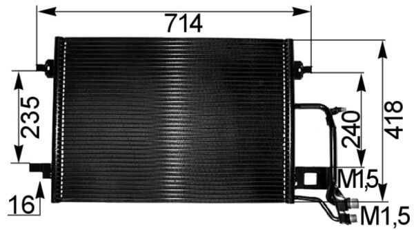 Mahle Original Airco condensor AC 255 000S