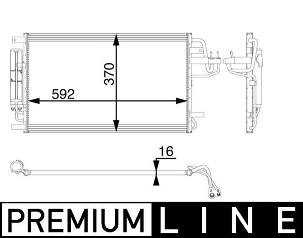 Mahle Original Airco condensor AC 57 000P