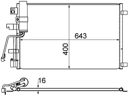 Mahle Original Airco condensor AC 607 001S