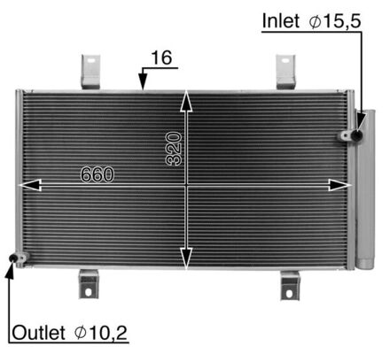 Mahle Original Airco condensor AC 722 000S