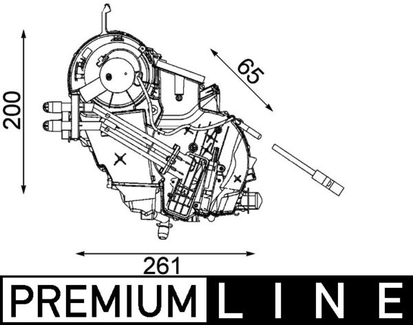 Mahle Original Airco verdamper AE 75 000P