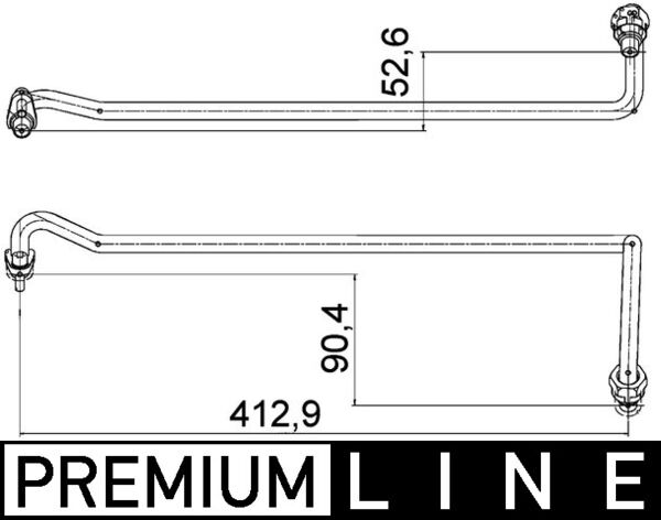 Mahle Original Slangen AHX 4 000P