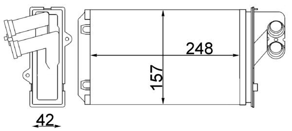 Mahle Original Kachelradiateur AH 101 000S