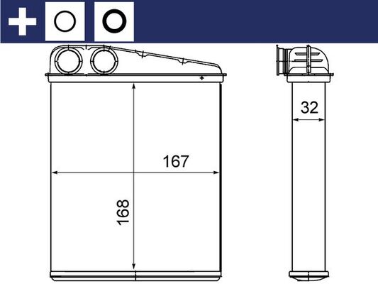 Mahle Original Kachelradiateur AH 16 000S