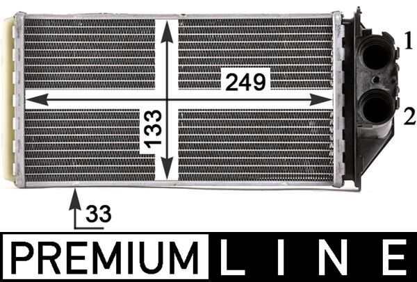 Mahle Original Kachelradiateur AH 187 000P