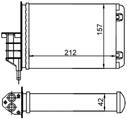 Mahle Original Kachelradiateur AH 18 000S