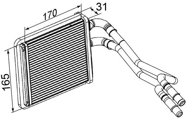 Mahle Original Kachelradiateur AH 198 000P