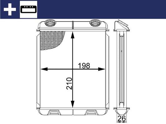 Mahle Original Kachelradiateur AH 21 000S