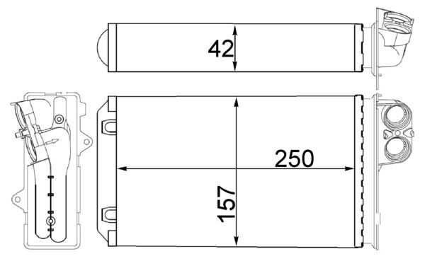 Mahle Original Kachelradiateur AH 244 000S