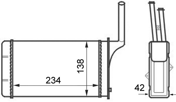 Mahle Original Kachelradiateur AH 49 000S