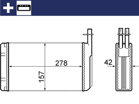 Mahle Original Kachelradiateur AH 68 000S