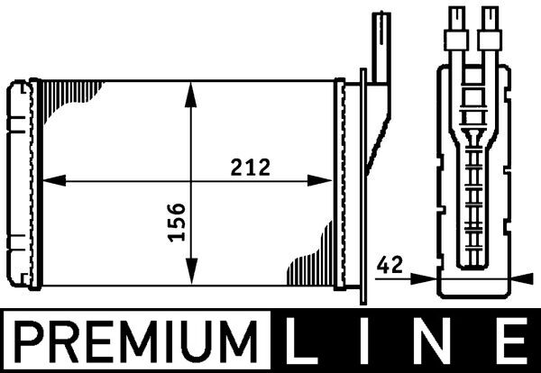 Mahle Original Kachelradiateur AH 74 000P