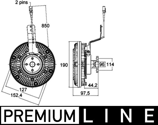 Mahle Original Visco-koppeling CFC 136 000P