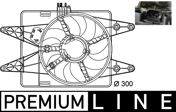 Mahle Original Ventilatorwiel-motorkoeling CFF 144 000P