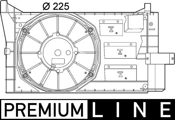 Mahle Original Ventilatorwiel-motorkoeling CFF 154 000P