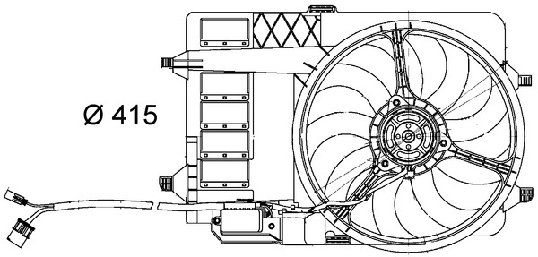 Mahle Original Ventilatorwiel-motorkoeling CFF 29 000S