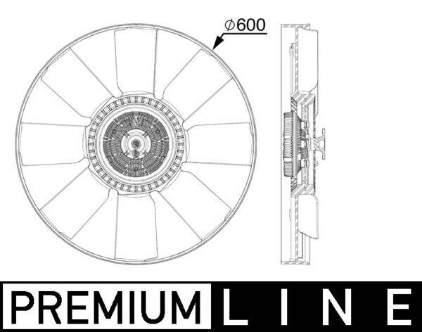 Mahle Original Ventilatorwiel-motorkoeling CFF 519 000P