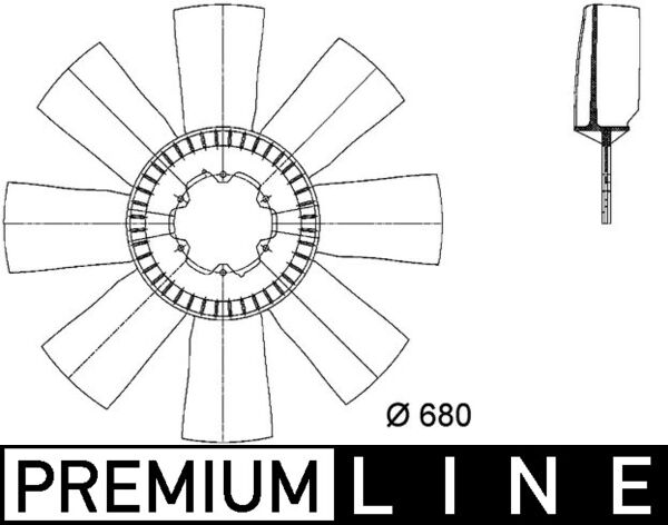 Mahle Original Ventilatorwiel-motorkoeling CFW 10 000P