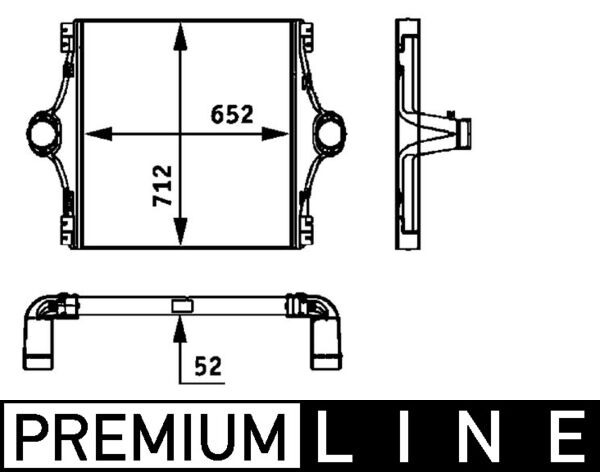 Mahle Original Interkoeler CI 105 000P