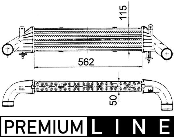 Mahle Original Interkoeler CI 107 000P