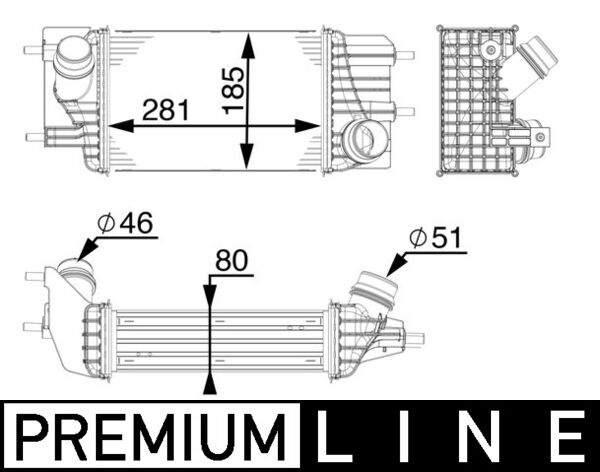 Mahle Original Interkoeler CI 154 000P