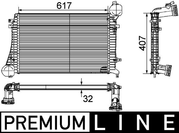 Mahle Original Interkoeler CI 162 000P