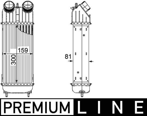 Mahle Original Interkoeler CI 172 000P