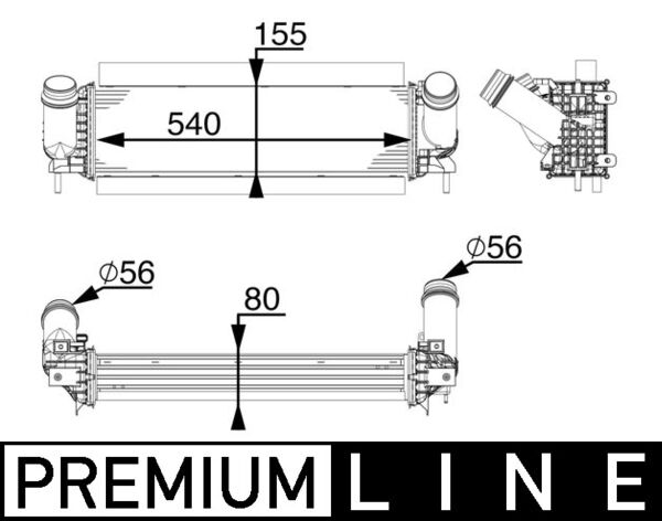 Mahle Original Interkoeler CI 214 000P