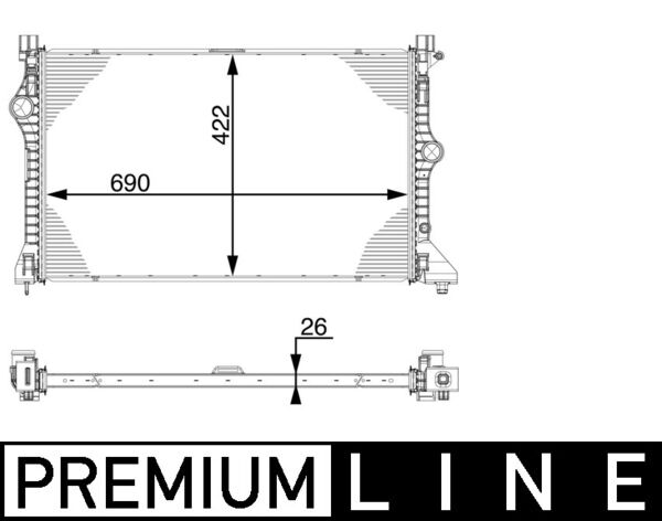 Mahle Original Interkoeler CI 222 000P