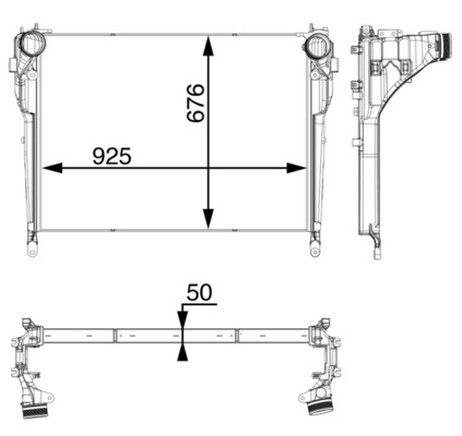 Mahle Original Interkoeler CI 33 000P