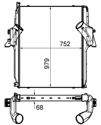 Mahle Original Interkoeler CI 450 000P