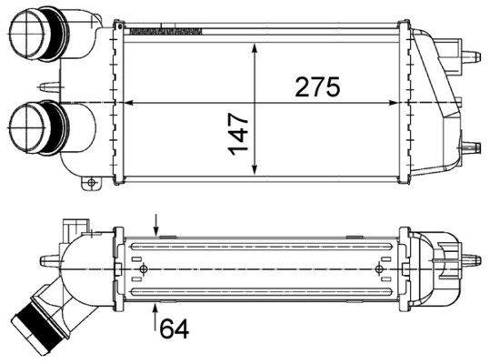 Mahle Original Interkoeler CI 494 000S