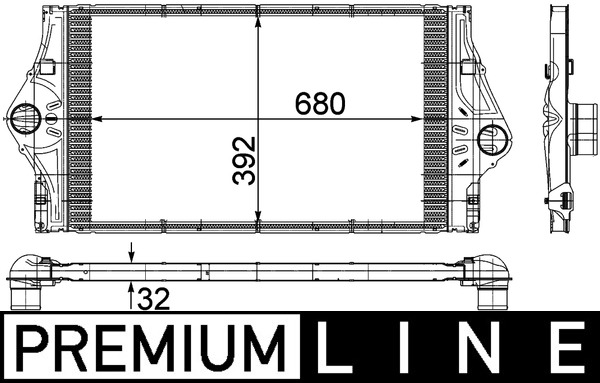 Mahle Original Interkoeler CI 59 000P